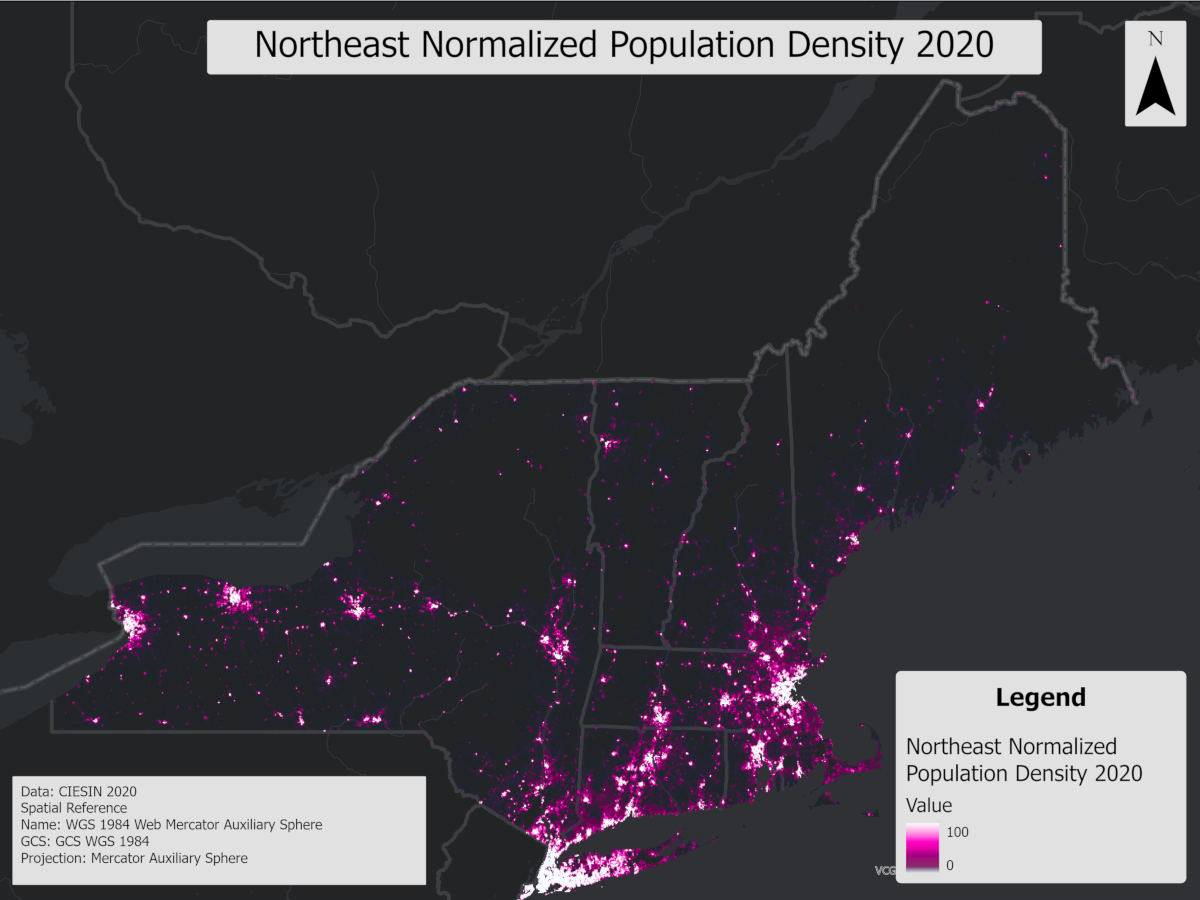 image showing 2020 population density