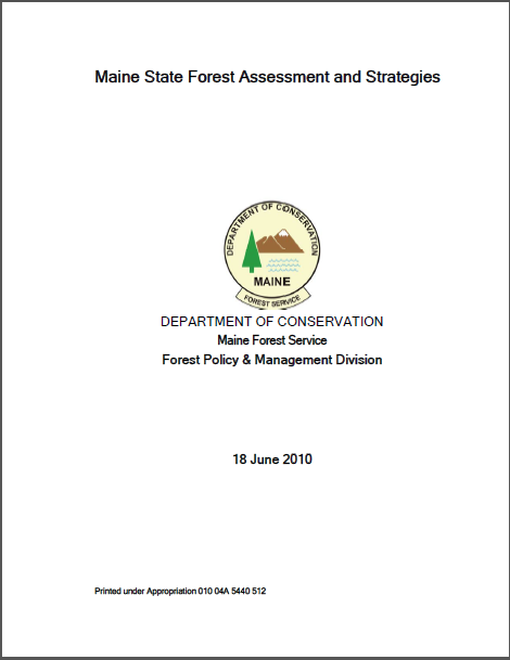 Thumbnail for Maine state forest assessment and strategies