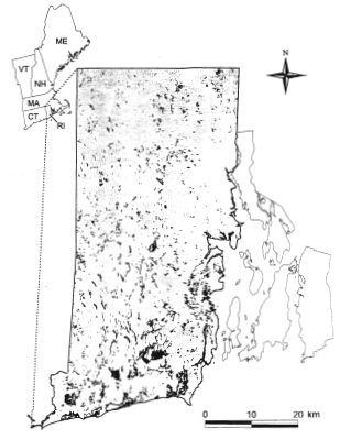 Thumbnail for Landscape and Habitat Predictors of Canada Warbler (Wilsonia Canadensis) and Northern Waterthrush (Seiurus noveboracensis) Occurrence in Rhode Island Swamps