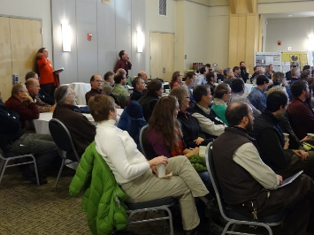 Audience listening to keynote speaker, Jon Erickson’s, presentation at the 2013 VMC Annual Conference.