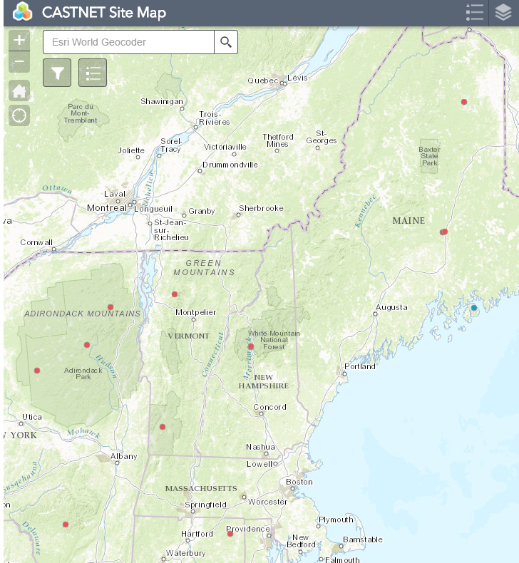 Main page image for Clean Air Status and Trend Network (CASTNet): Ozone 1998-2001