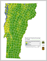 Thumbnail for Forested and non-forested landscape in Vermont