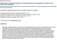 Thumbnail for Observations of habitat associations in boreal forest birds and the geographic variation in bird community composition