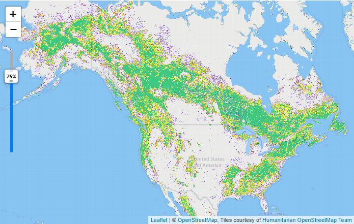 Thumbnail for Classification of Forest Fragmentation in North America, 1992