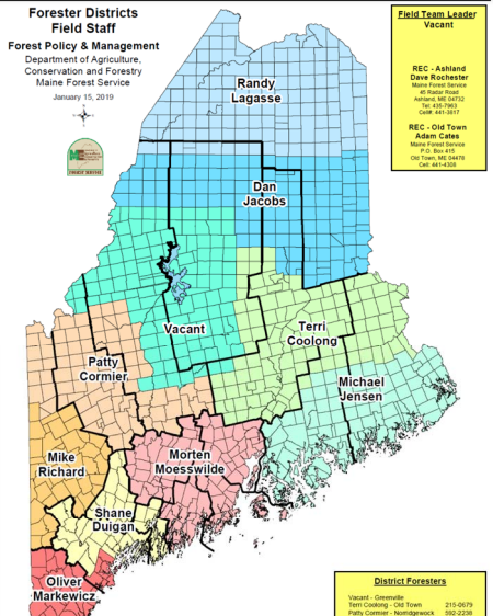 Thumbnail for Report on Maine Forest Service District Forester Program to the Joint Standing Committee on Agriculture, Conservation and Forestry of the 129th Maine Legislature, First Regular Session